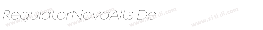 RegulatorNovaAlts De字体转换